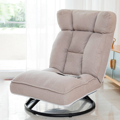 Sedia reclinabile in metallo reclinabile in tessuto