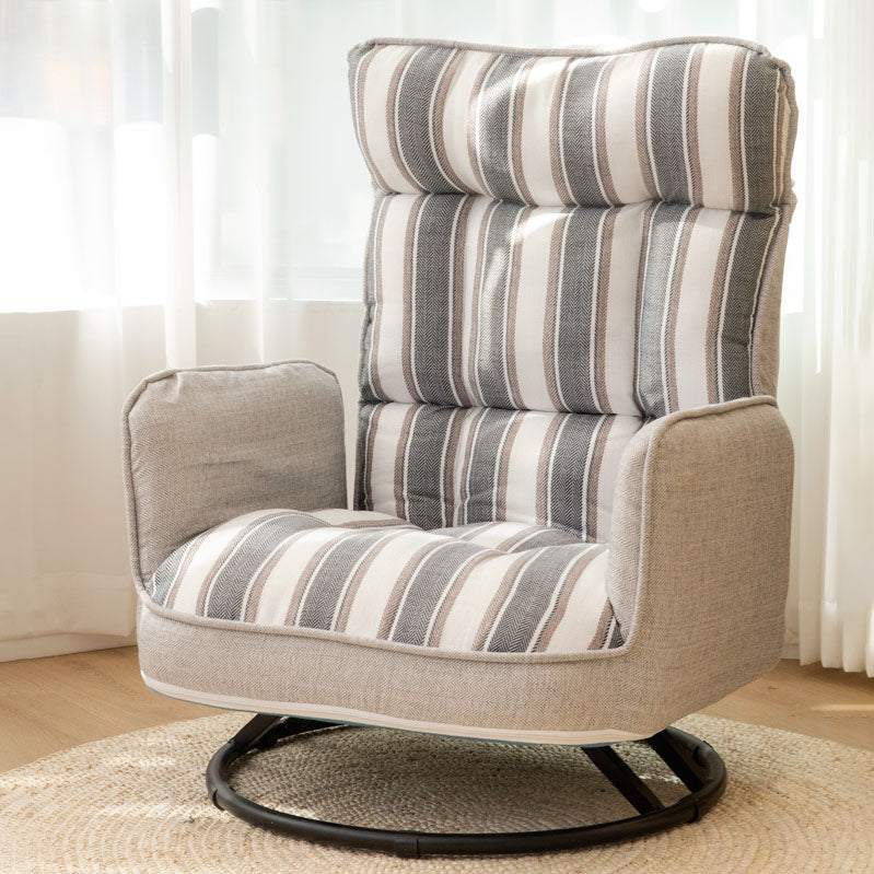 Sedia reclinabile in metallo reclinabile in tessuto