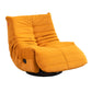 Swivel Rocker Standard Recliner Modern Recliner Chair with Side Pockets Yellow Clearhalo 'Chairs & Seating' 'furn' 'furn_recliners' 'Furniture' 'Living Room Furniture' 'Recliners' 7474953