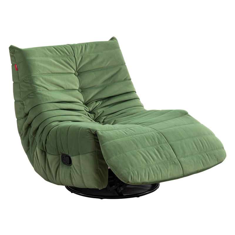 Swivel Rocker Standard Recliner Modern Recliner Chair with Side Pockets Cyan Clearhalo 'Chairs & Seating' 'furn' 'furn_recliners' 'Furniture' 'Living Room Furniture' 'Recliners' 7474962