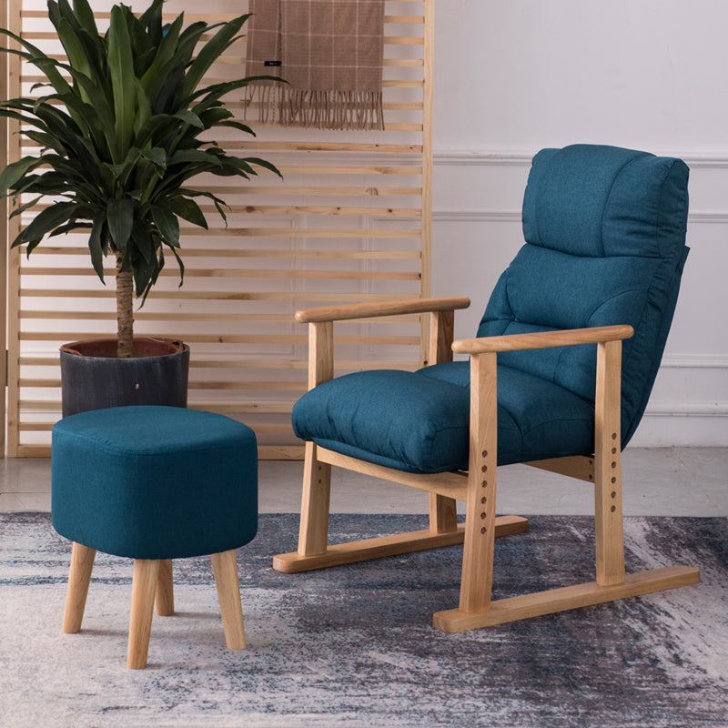 Moderna telaio in legno standard reclinabile sedia reclinabile a colori solidi