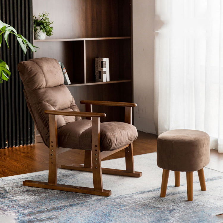 Moderna telaio in legno standard reclinabile sedia reclinabile a colori solidi