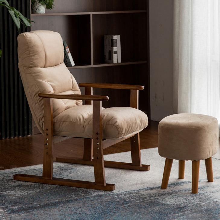 Moderna telaio in legno standard reclinabile sedia reclinabile a colori solidi