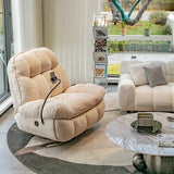 Moderno poltrona poltrona in metallo in metallo in metallo rocker girevole