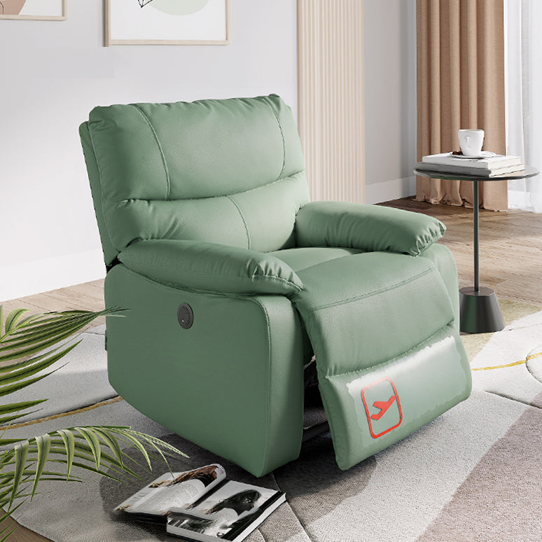 Contemporary Home Theater Recliner Metal Solid Color Arm Reclining Chair Clearhalo 'Chairs & Seating' 'furn' 'furn_recliners' 'Furniture' 'Living Room Furniture' 'Recliners' 7475005
