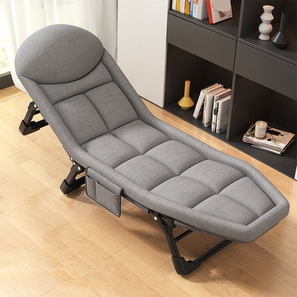 Tessuto per rivestimento in metallo reclinabile standard contemporaneo di colore solido con gambe