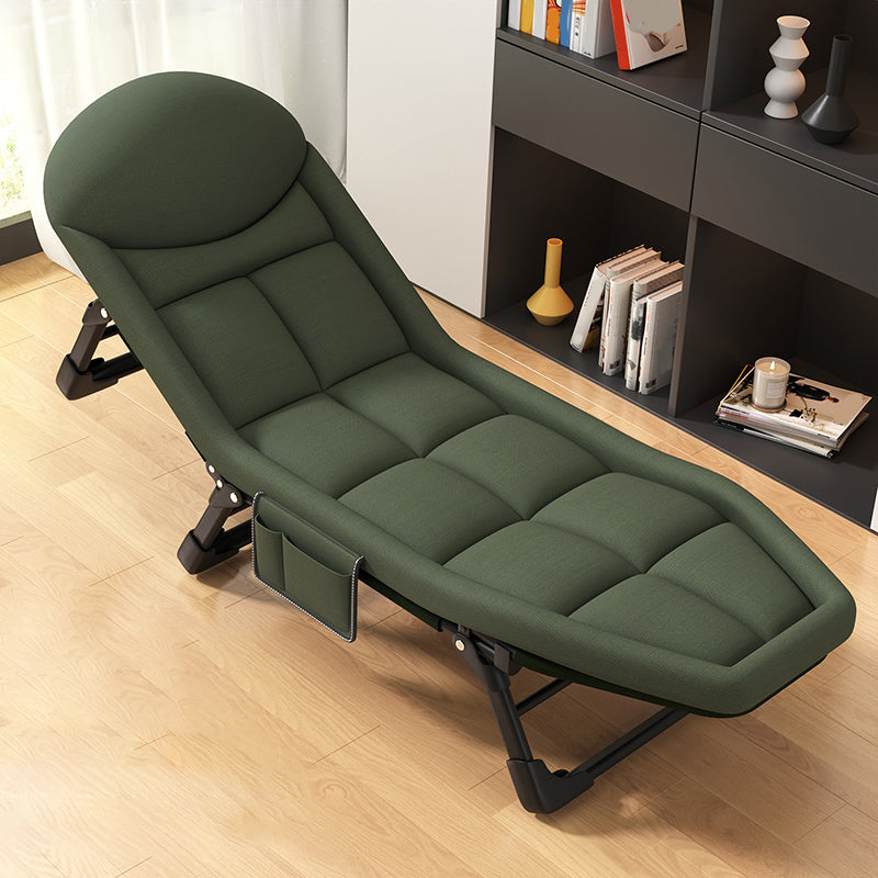 Tessuto per rivestimento in metallo reclinabile standard contemporaneo di colore solido con gambe