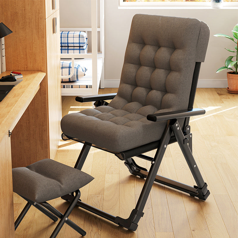 Sedia reclinabile pieghevole con cornice metallica moderna con blocco della posizione