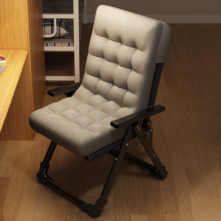 Sedia reclinabile pieghevole con cornice metallica moderna con blocco della posizione