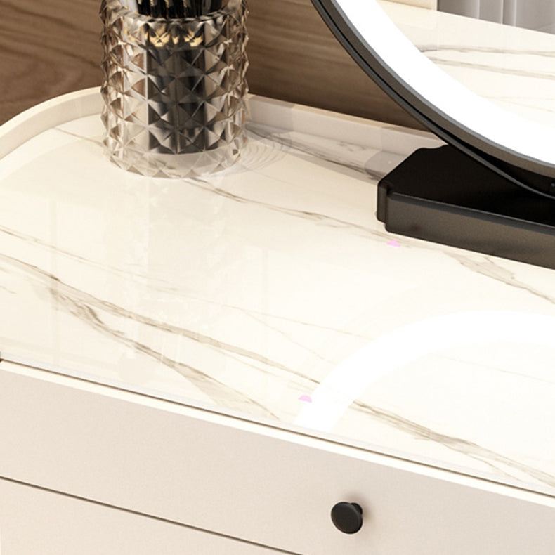 Desk Costador de tocador de tocador de vidrio contemporáneo con cajón