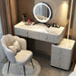 Glam Bedroom Vanity Dressing Table Stone Makeup Vanity Desk with Drawer
