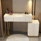 Glam Bedroom Vanity Dressing Table Stone Makeup Vanity Desk with Drawer