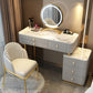 Glam Bedroom Vanity Dressing Table Stone Makeup Vanity Desk with Drawer