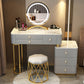 Glam Bedroom Vanity Dressing Table Stone Makeup Vanity Desk with Drawer