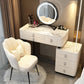 Glam Bedroom Vanity Dressing Table Stone Makeup Vanity Desk with Drawer