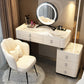 Glam Bedroom Vanity Dressing Table Stone Makeup Vanity Desk with Drawer