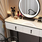 Modern Bedroom Vanity Dressing Table Mirror Wood Makeup Vanity Desk with Drawer