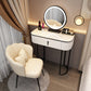 Modern Bedroom Vanity Dressing Table Mirror Wood Makeup Vanity Desk with Drawer