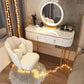 Glam Bedroom Vanity Dressing Table Wood Vanity Dressing Table Set