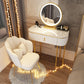 Glam Bedroom Vanity Dressing Table Wood Vanity Dressing Table Set
