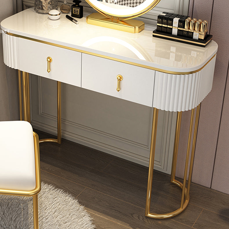 Glam Bedroom Vanity Dressing Table Wood Vanity Dressing Table Set