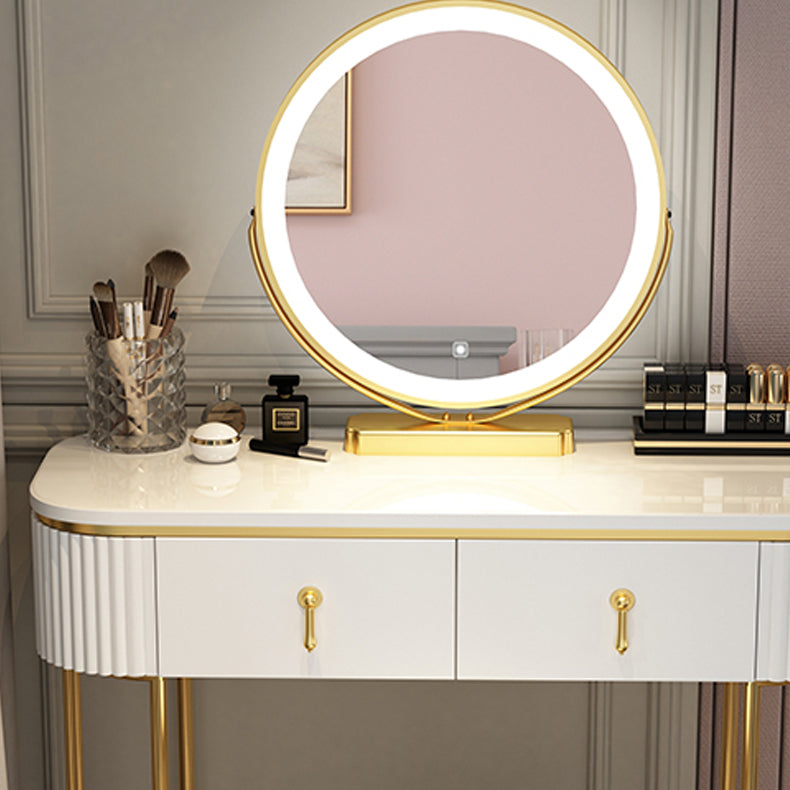 Glam Bedroom Vanity Dressing Table Wood Vanity Dressing Table Set