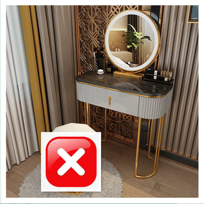 Glam Bedroom Vanity Dressing Table Wood Vanity Dressing Table Set