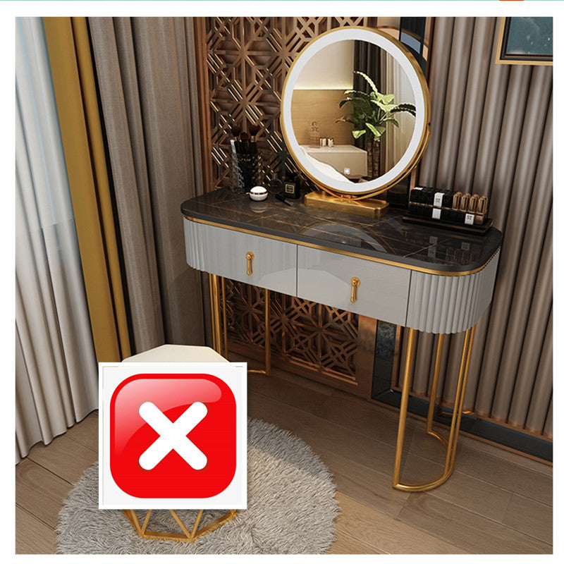 Glam Bedroom Vanity Dressing Table Wood Vanity Dressing Table Set