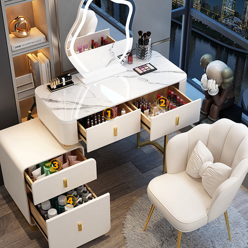 Contemporary Bedroom Vanity Dressing Table Wood Makeup Vanity Desk