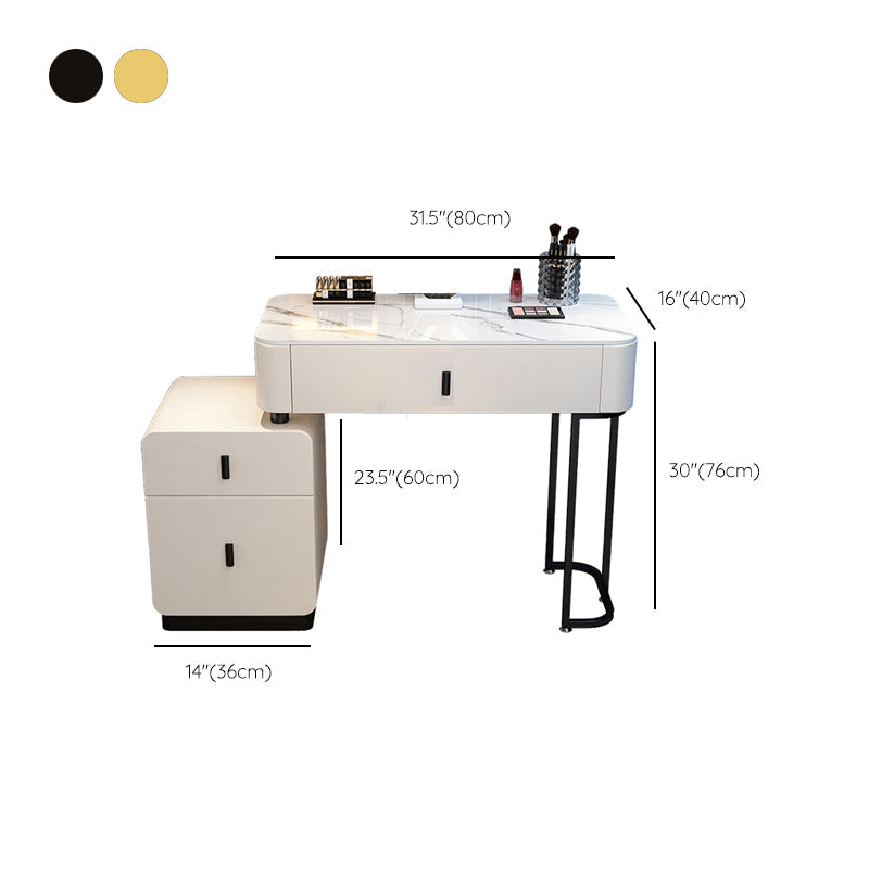 Contemporary Bedroom Vanity Dressing Table Wood Makeup Vanity Desk