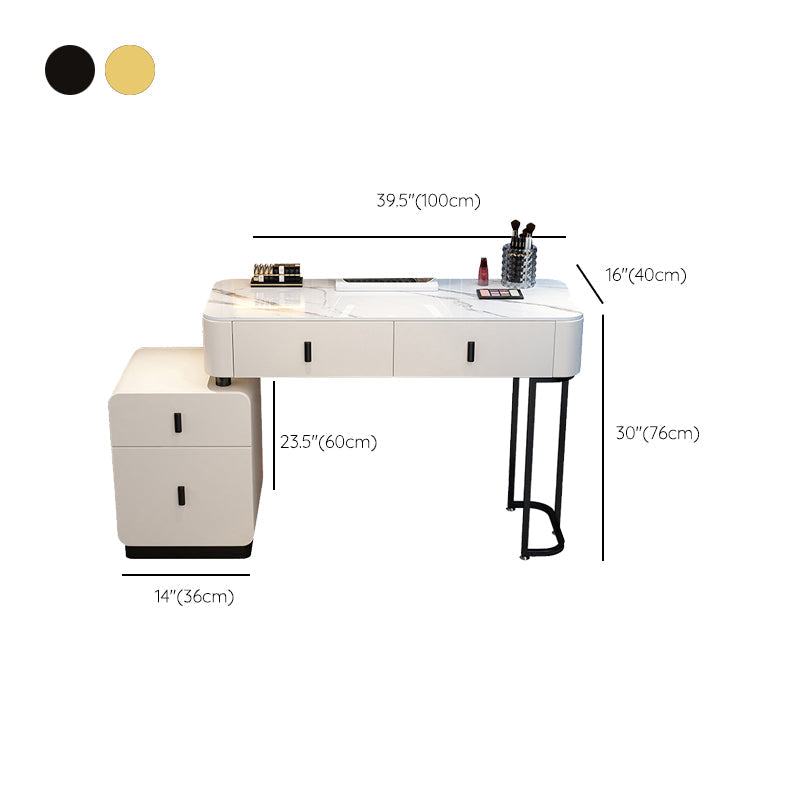 Contemporary Bedroom Vanity Dressing Table Wood Makeup Vanity Desk
