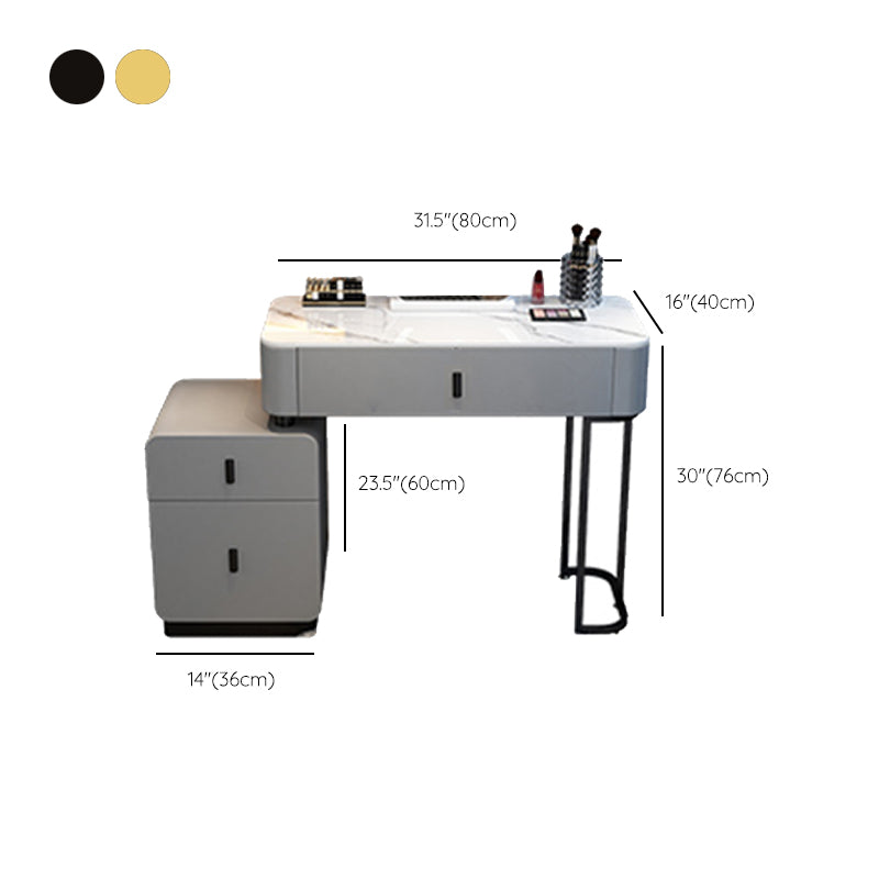Contemporary Bedroom Vanity Dressing Table Wood Makeup Vanity Desk