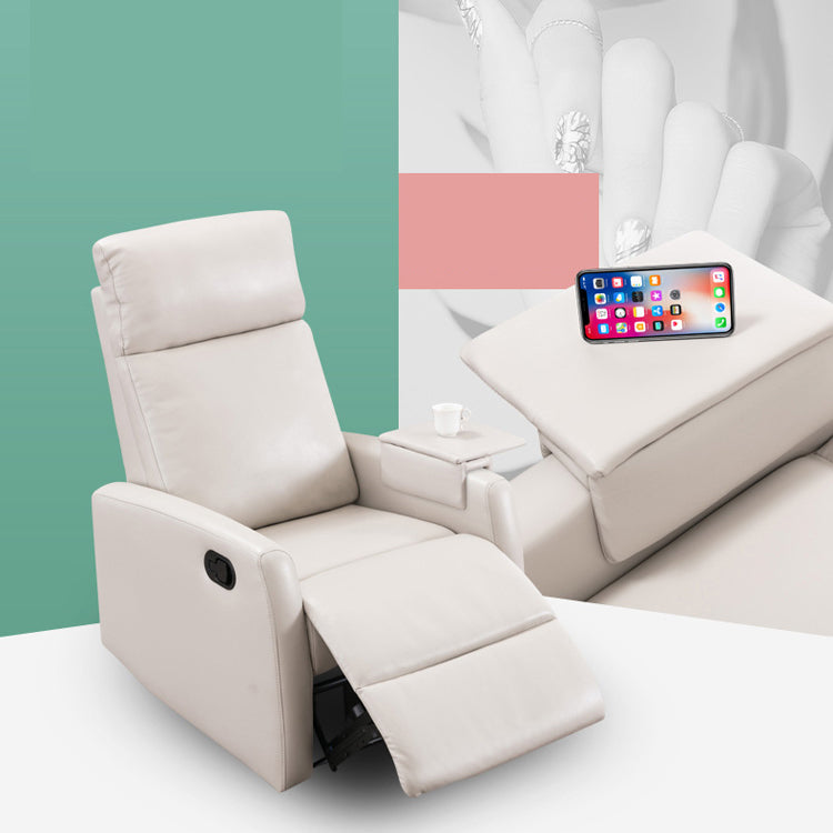 Sedia reclinabile in pelle reclinabile standard in petrolio