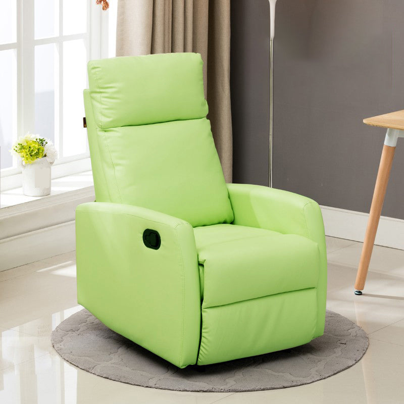 Sedia reclinabile in pelle reclinabile standard in petrolio