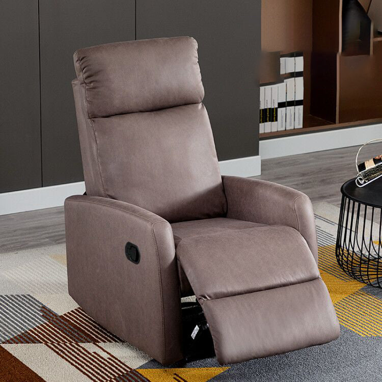 Sedia reclinabile in pelle reclinabile standard in petrolio