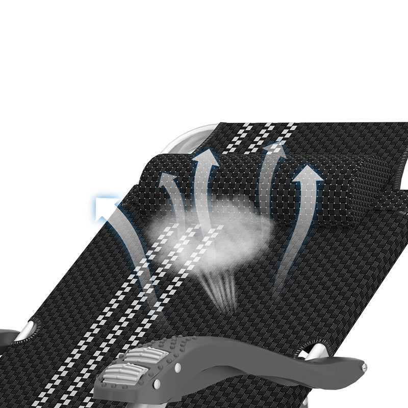 Modern Style Metal Frame Standard Recliner Foldable Recliner Chair Clearhalo 'Chairs & Seating' 'furn' 'furn_recliners' 'Furniture' 'Living Room Furniture' 'Recliners' 7475538