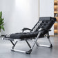 Modern Style Metal Frame Standard Recliner Foldable Recliner Chair Black White Clearhalo 'Chairs & Seating' 'furn' 'furn_recliners' 'Furniture' 'Living Room Furniture' 'Recliners' 7475539