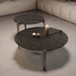 Contemporary Cocktail Table 3 Legs Glass Coffee Cocktail Table Clearhalo 'Coffee & Accent Tables' 'Coffee Tables' 'coffee_tables' 'furn' 'furn_coffee_tables' 'Furniture' 'Living Room Furniture' 7475634