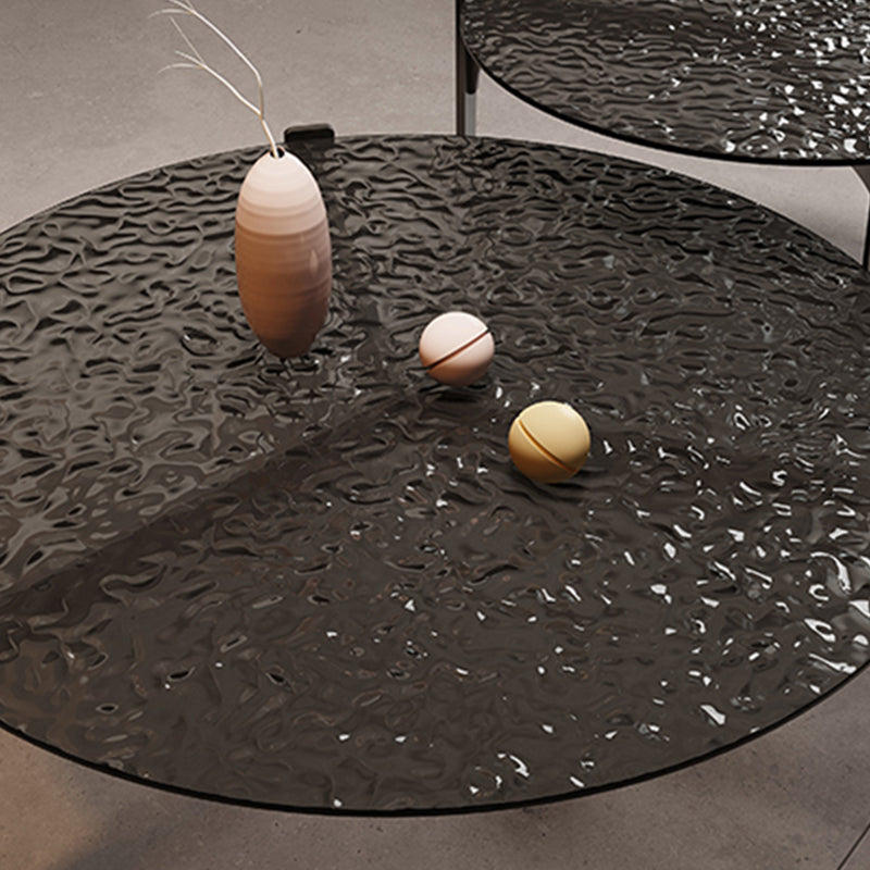 Contemporary Cocktail Table 3 Legs Glass Coffee Cocktail Table Clearhalo 'Coffee & Accent Tables' 'Coffee Tables' 'coffee_tables' 'furn' 'furn_coffee_tables' 'Furniture' 'Living Room Furniture' 7475635