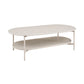 4 Legs Coffee Cocktail Table Wooden Oval Coffee or End Table with Shelf Clearhalo 'Coffee & Accent Tables' 'Coffee Tables' 'coffee_tables' 'furn' 'furn_coffee_tables' 'Furniture' 'Living Room Furniture' 7475645