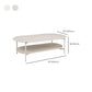 4 Legs Coffee Cocktail Table Wooden Oval Coffee or End Table with Shelf Clearhalo 'Coffee & Accent Tables' 'Coffee Tables' 'coffee_tables' 'furn' 'furn_coffee_tables' 'Furniture' 'Living Room Furniture' 7475650