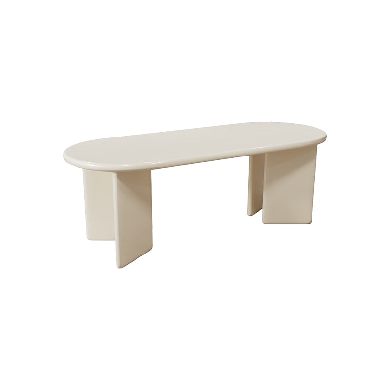 4 Legs Coffee Cocktail Table Wooden Oval Coffee or End Table Clearhalo 'Coffee & Accent Tables' 'Coffee Tables' 'coffee_tables' 'furn' 'furn_coffee_tables' 'Furniture' 'Living Room Furniture' 7475658