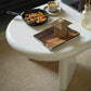 4 Legs Coffee Cocktail Table Wooden Oval Coffee or End Table Clearhalo 'Coffee & Accent Tables' 'Coffee Tables' 'coffee_tables' 'furn' 'furn_coffee_tables' 'Furniture' 'Living Room Furniture' 7475660
