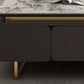 27" Wide Glam Cocktail Table Rectangle Stone Coffee Table with Drawer Clearhalo 'Coffee & Accent Tables' 'Coffee Tables' 'coffee_tables' 'furn' 'furn_coffee_tables' 'Furniture' 'Living Room Furniture' 7475685