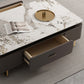 27" Wide Glam Cocktail Table Rectangle Stone Coffee Table with Drawer Clearhalo 'Coffee & Accent Tables' 'Coffee Tables' 'coffee_tables' 'furn' 'furn_coffee_tables' 'Furniture' 'Living Room Furniture' 7475686
