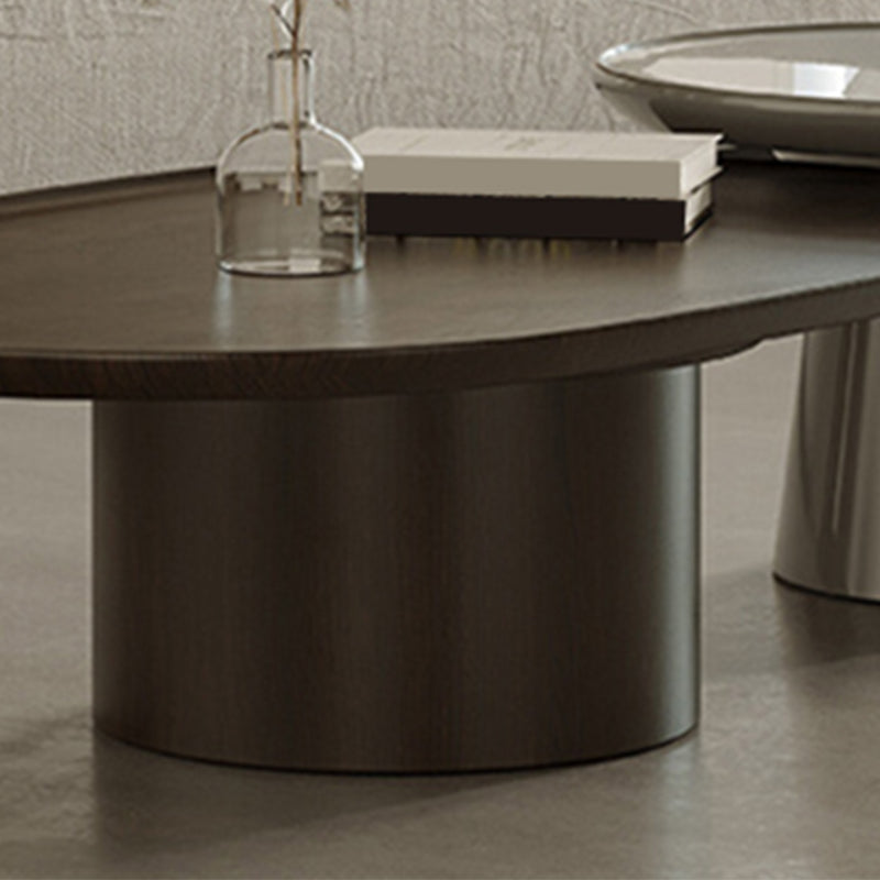 Table de cocktail contemporaine sur pied Table de cocktail basse en bois