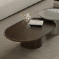 Table de cocktail contemporaine sur pied Table de cocktail basse en bois