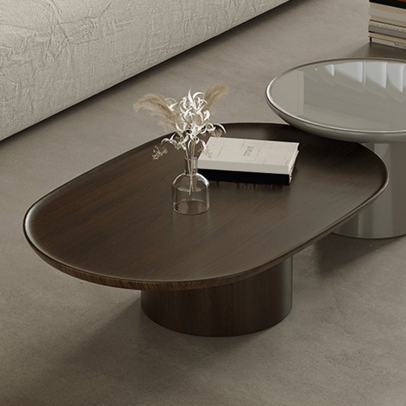 Table de cocktail contemporaine sur pied Table de cocktail basse en bois