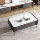 28" Wide Contemporary Cocktail Table White 4 Legs Stone Coffee Table Clearhalo 'Coffee & Accent Tables' 'Coffee Tables' 'coffee_tables' 'furn' 'furn_coffee_tables' 'Furniture' 'Living Room Furniture' 7475709