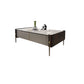 28" Wide Contemporary Cocktail Table White 4 Legs Stone Coffee Table Clearhalo 'Coffee & Accent Tables' 'Coffee Tables' 'coffee_tables' 'furn' 'furn_coffee_tables' 'Furniture' 'Living Room Furniture' 7475710